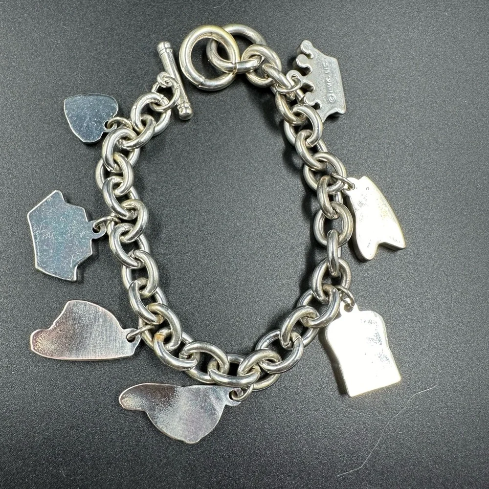 Vintage Hallmark Enamel Mother’s Hats Charm Bracelet Mothers Day